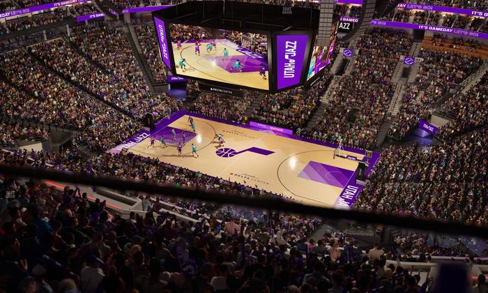 Delta Center - Section 129 Seat View