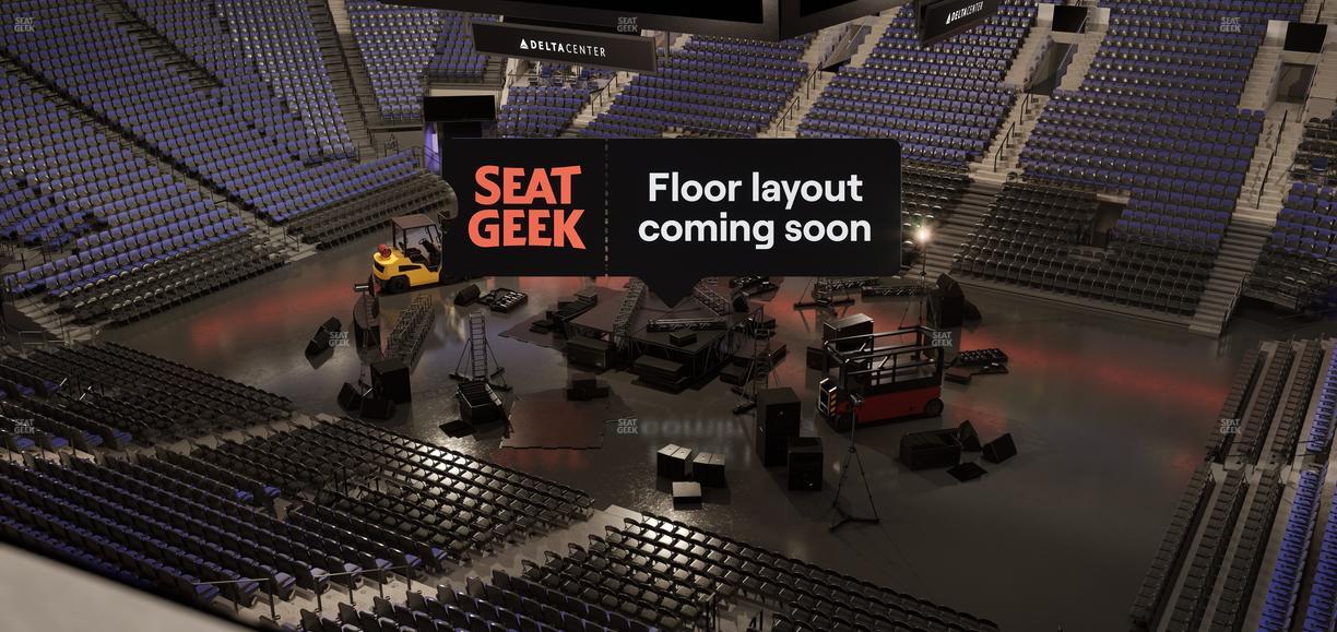 Delta Center - Section 129 Seat View