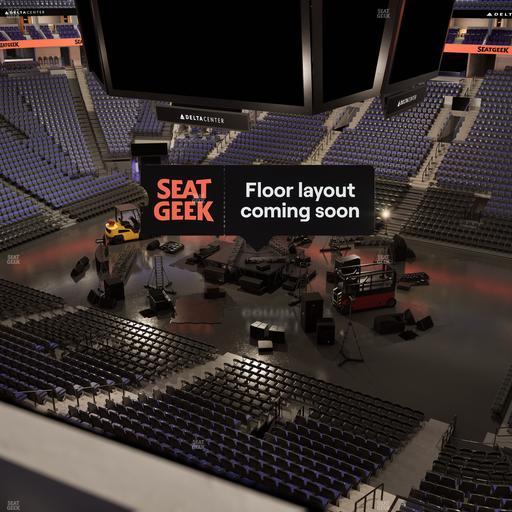 Delta Center - Section 129 Seat View
