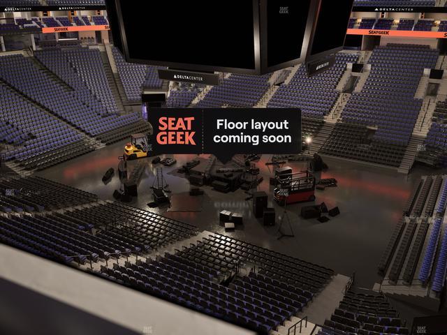 Delta Center - Section 129 Seat View