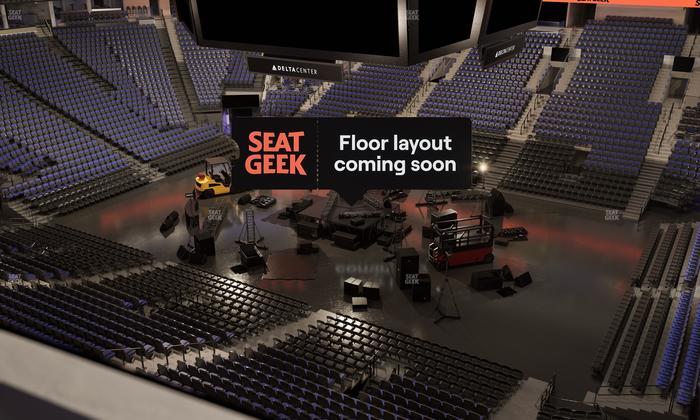 Delta Center - Section 129 Seat View