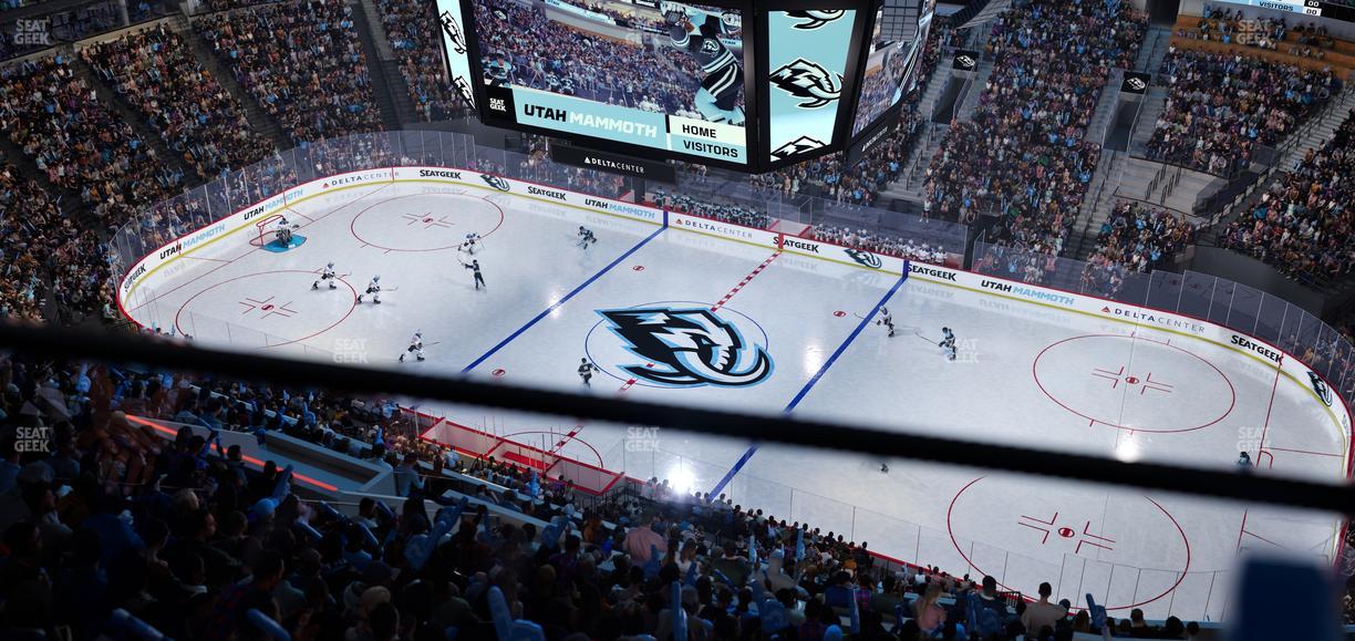 Delta Center - Section 129 Seat View