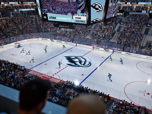 Delta Center - Section 129 Seat View