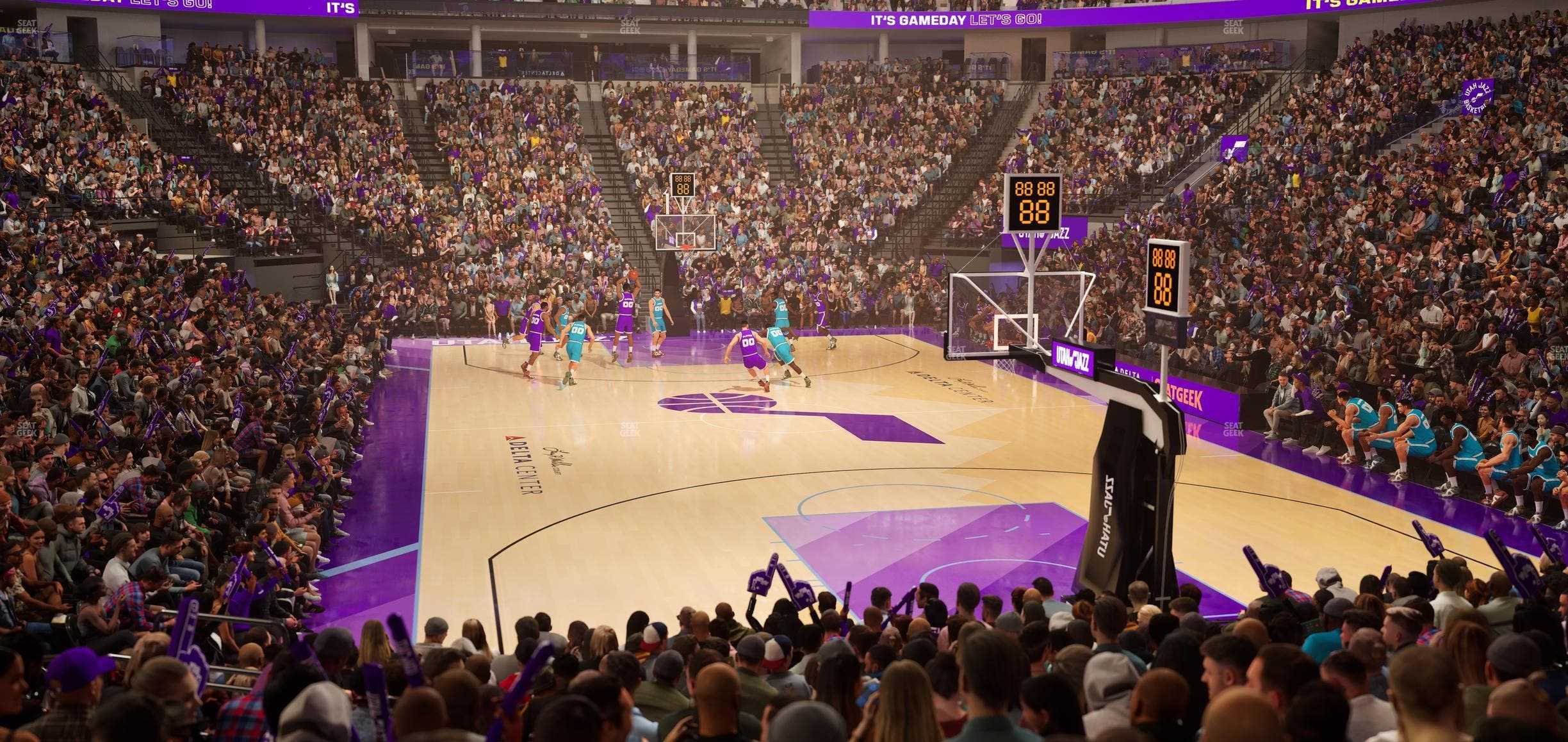 Delta Center - Section 13 Seat View