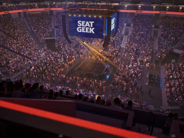 Delta Center - Section 130 Seat View