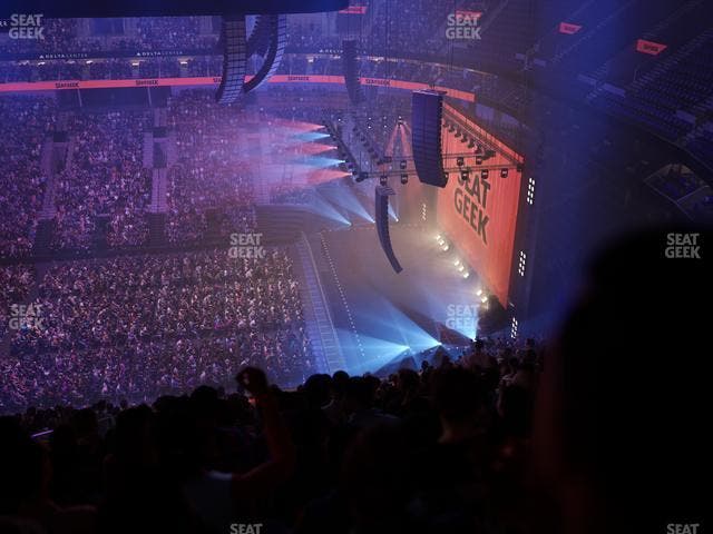 Delta Center - Section 130 Seat View Delta Center - Section 130 Seat View