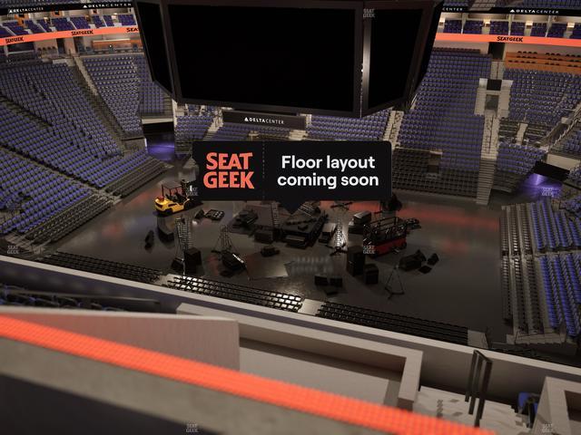 Delta Center - Section 130 Seat View