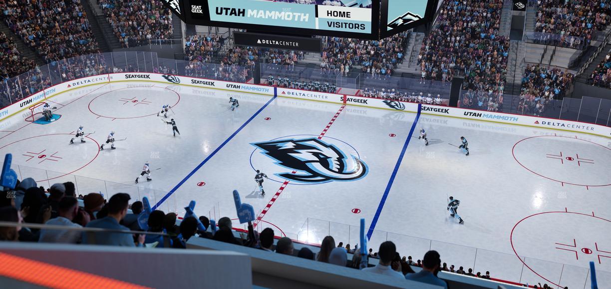 Delta Center - Section 130 Seat View