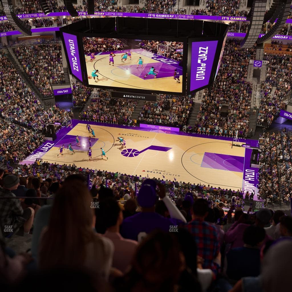 Delta Center - Section 130 Seat View