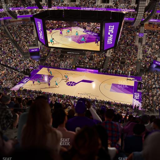 Delta Center - Section 130 Seat View