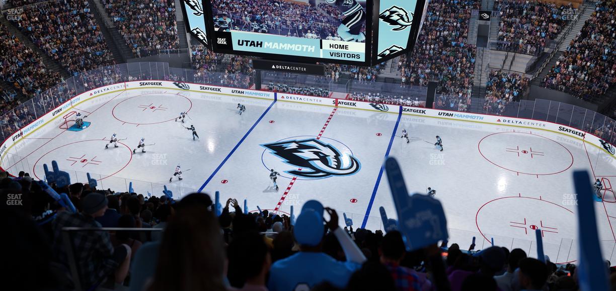 Delta Center - Section 130 Seat View