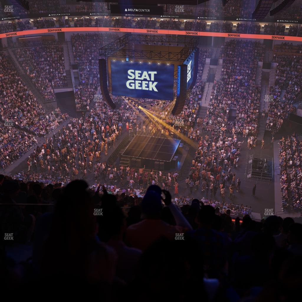 Delta Center - Section 130 Seat View