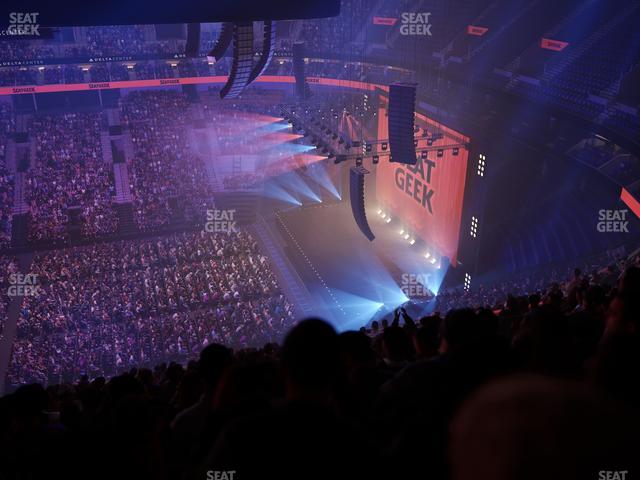 Delta Center - Section 131 Seat View