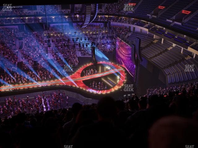 Delta Center - Section 131 Seat View