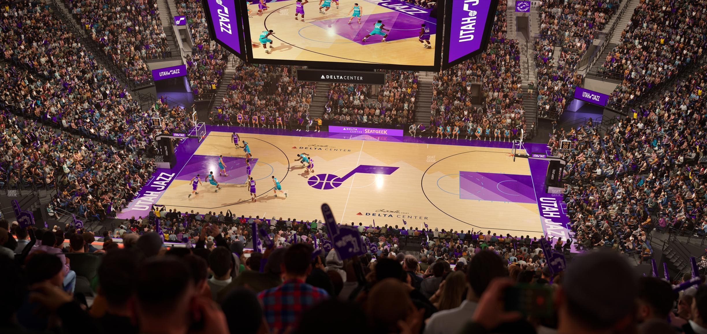 Delta Center - Section 131 Seat View