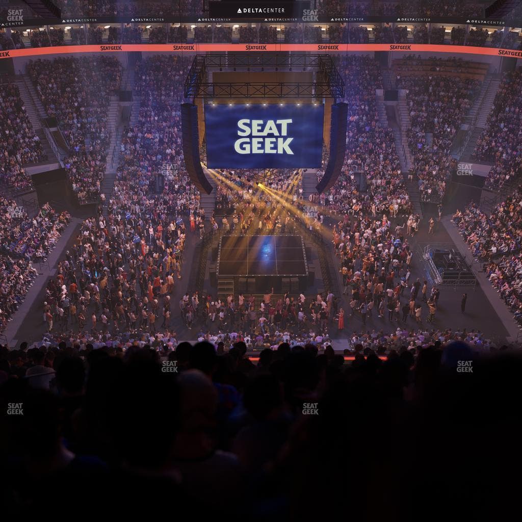 Delta Center - Section 132 Seat View