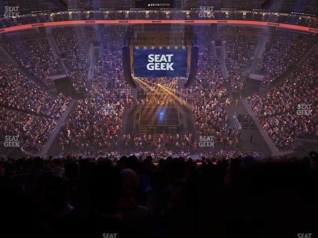 Delta Center - Section 132 Seat View
