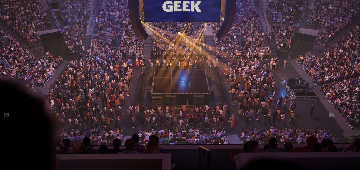 Delta Center - Section 132 Seat View