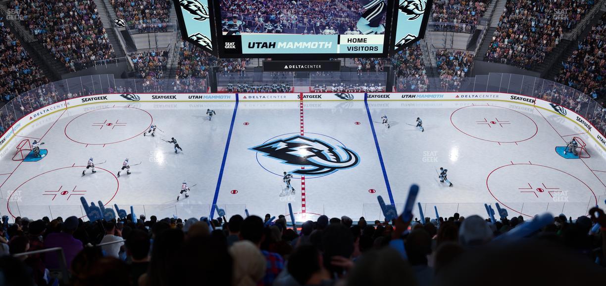 Delta Center - Section 132 Seat View