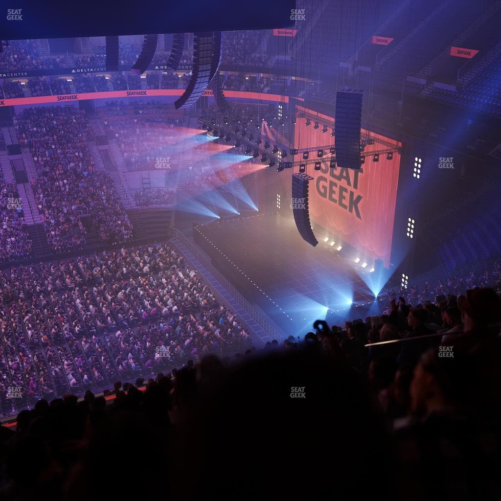 Delta Center - Section 132 Seat View