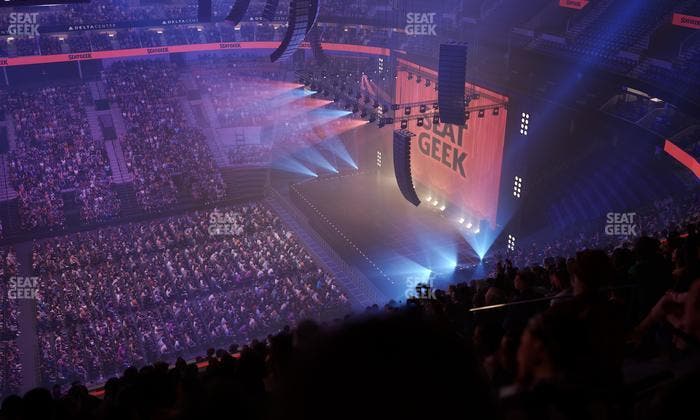 Delta Center - Section 132 Seat View