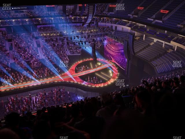Delta Center - Section 132 Seat View