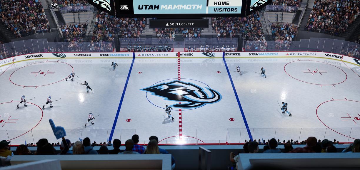 Delta Center - Section 132 Seat View