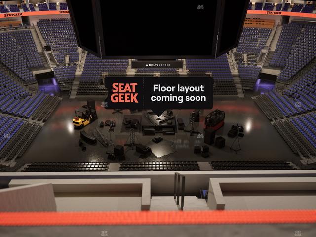 Delta Center - Section 132 Seat View