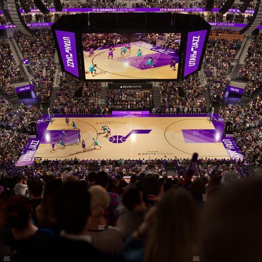 Delta Center - Section 132 Seat View