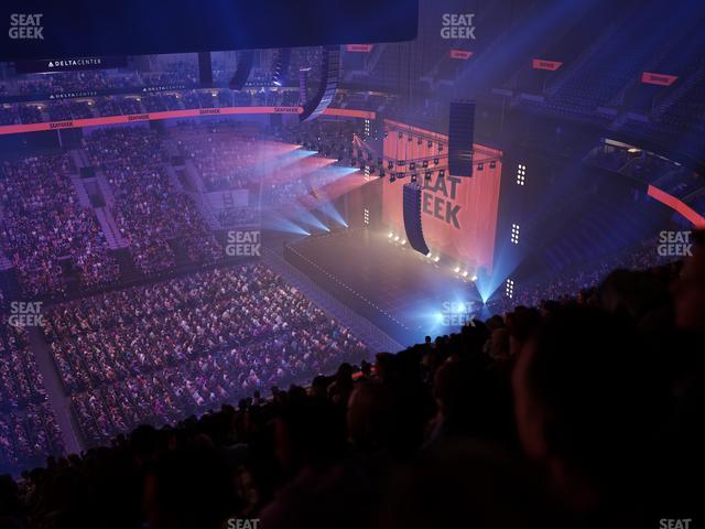 Delta Center - Section 133 Seat View