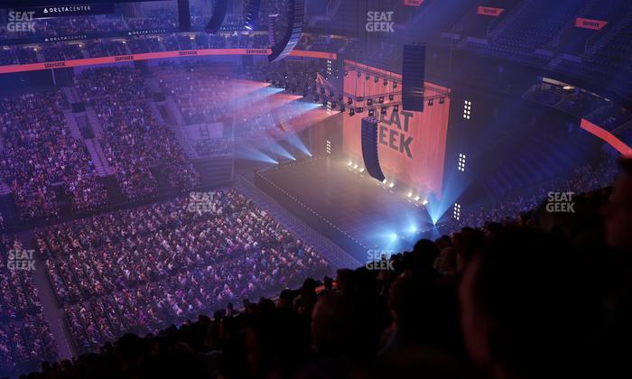 Delta Center - Section 133 Seat View