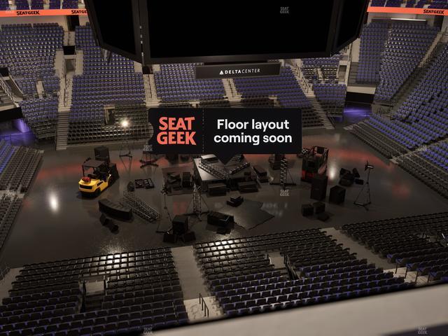 Delta Center - Section 133 Seat View