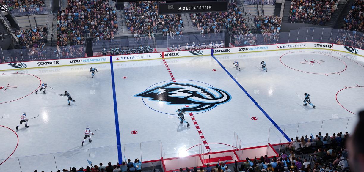 Delta Center - Section 133 Seat View