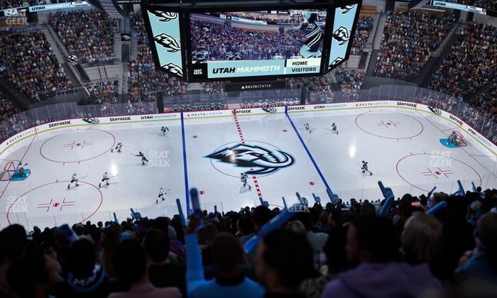 Delta Center - Section 133 Seat View