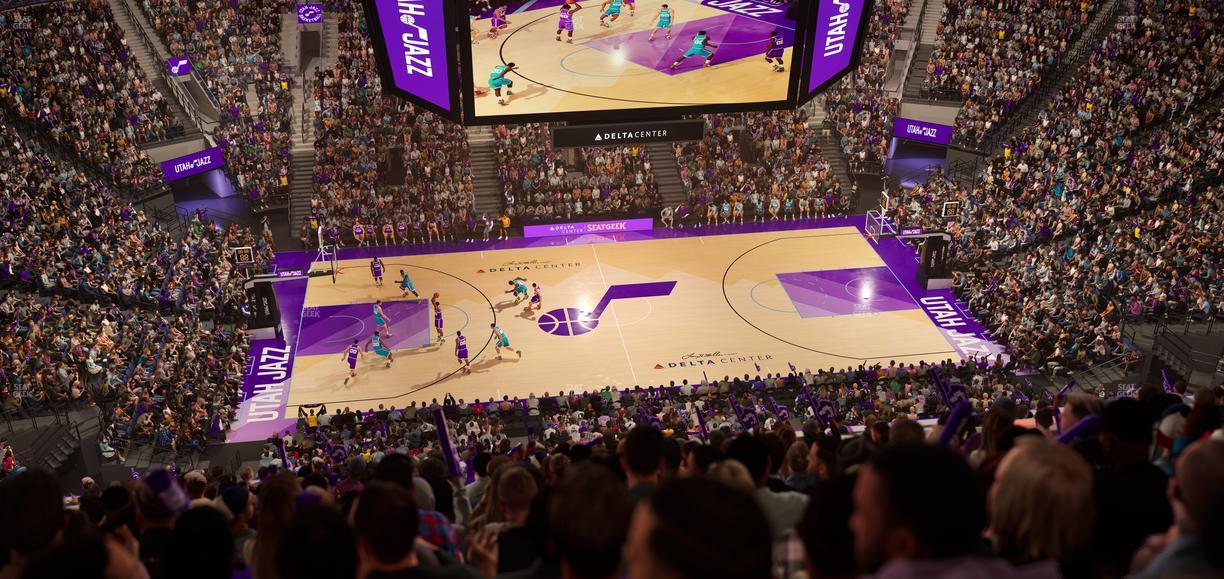 Delta Center - Section 133 Seat View