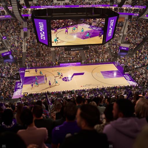 Delta Center - Section 133 Seat View