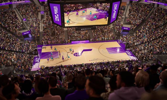 Delta Center - Section 133 Seat View