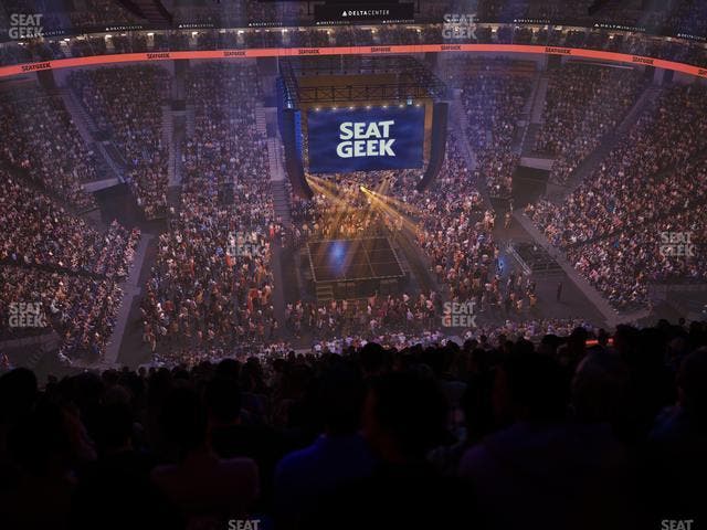 Delta Center - Section 133 Seat View