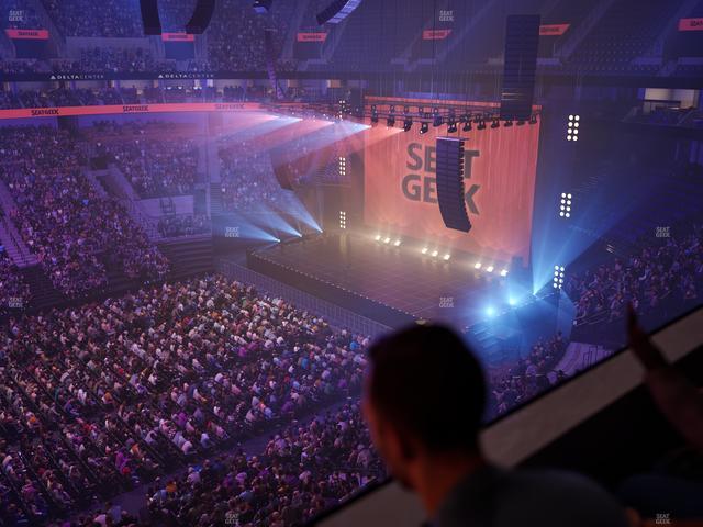 Delta Center - Section 133 Seat View