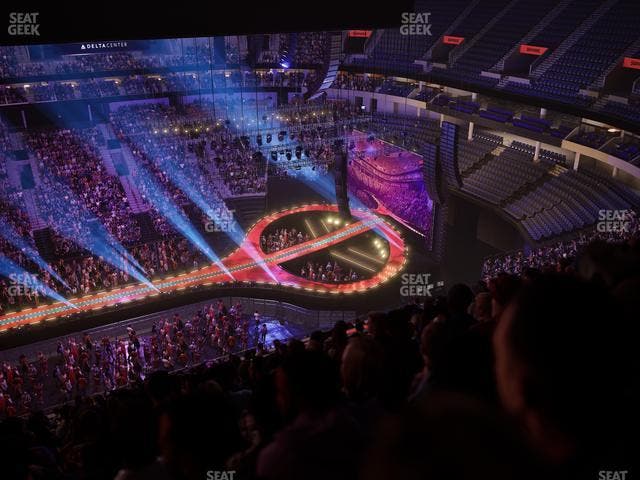 Delta Center - Section 133 Seat View