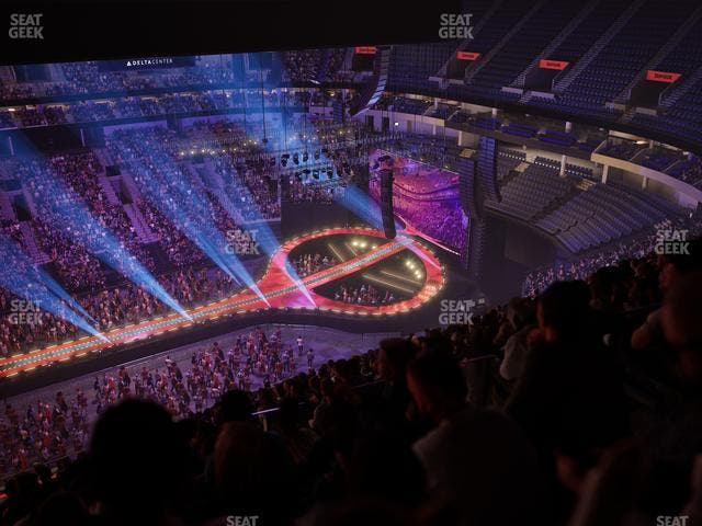 Delta Center - Section 134 Seat View