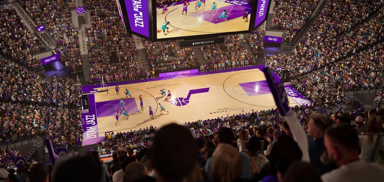 Delta Center - Section 134 Seat View