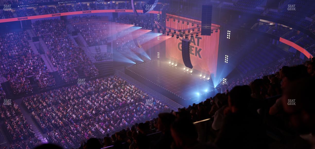 Delta Center - Section 134 Seat View