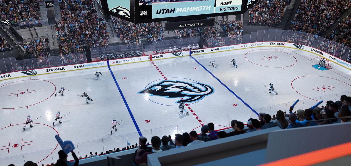 Delta Center - Section 134 Seat View