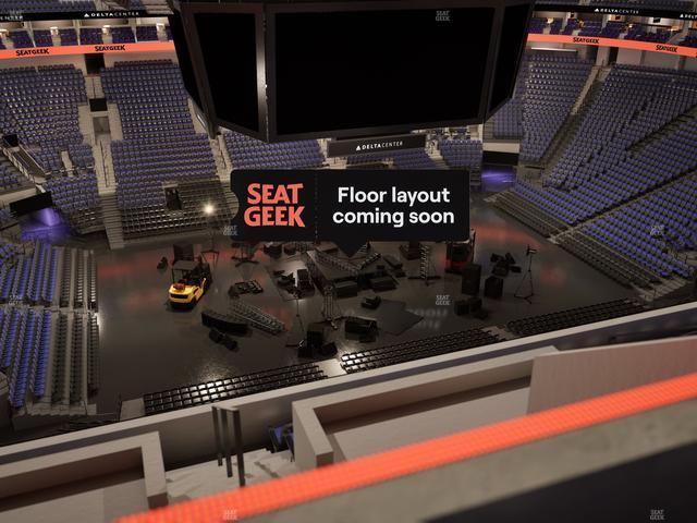 Delta Center - Section 134 Seat View
