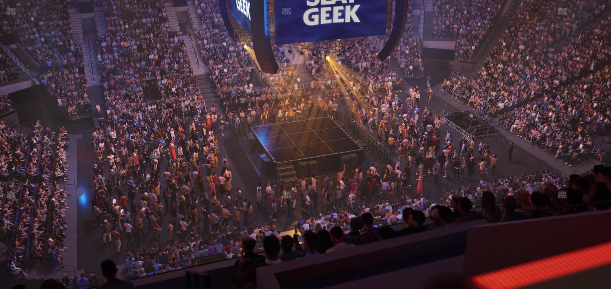 Delta Center - Section 134 Seat View