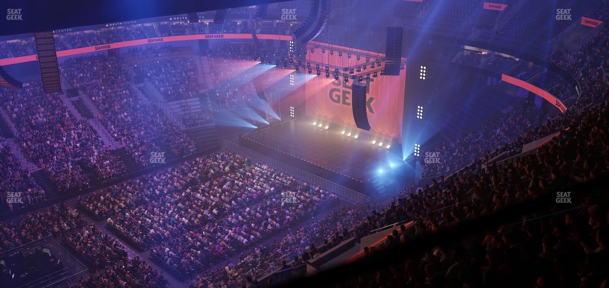 Delta Center - Section 135 Seat View