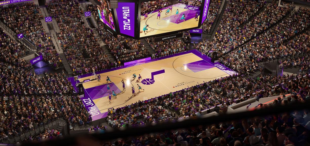 Delta Center - Section 135 Seat View