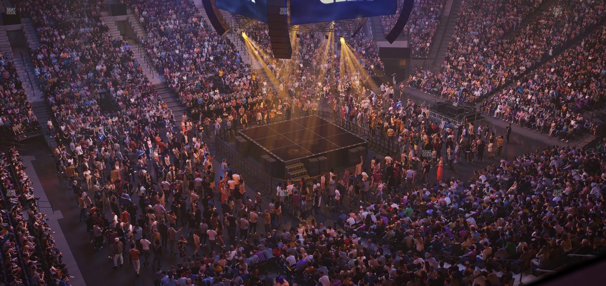 Delta Center - Section 135 Seat View