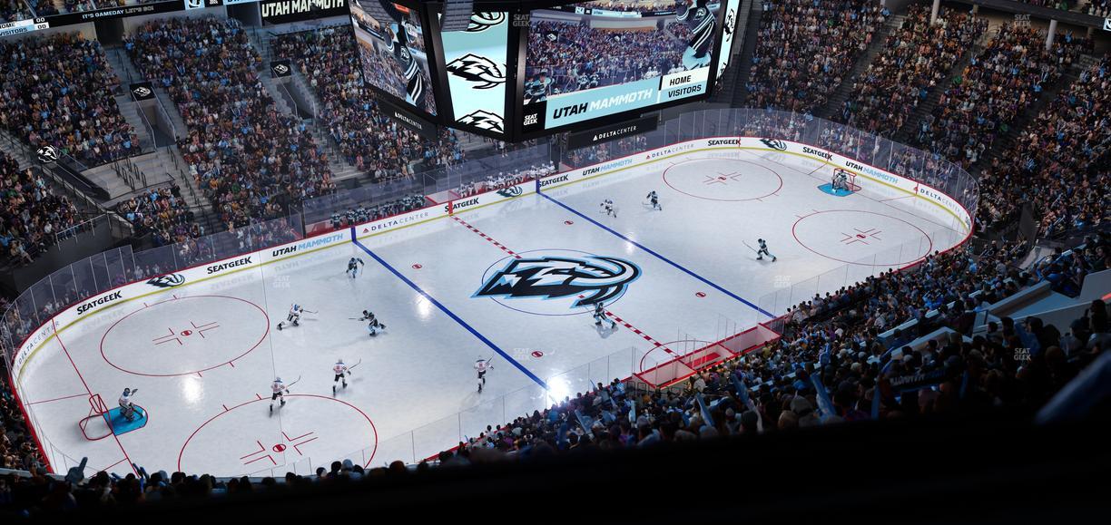 Delta Center - Section 136 Seat View